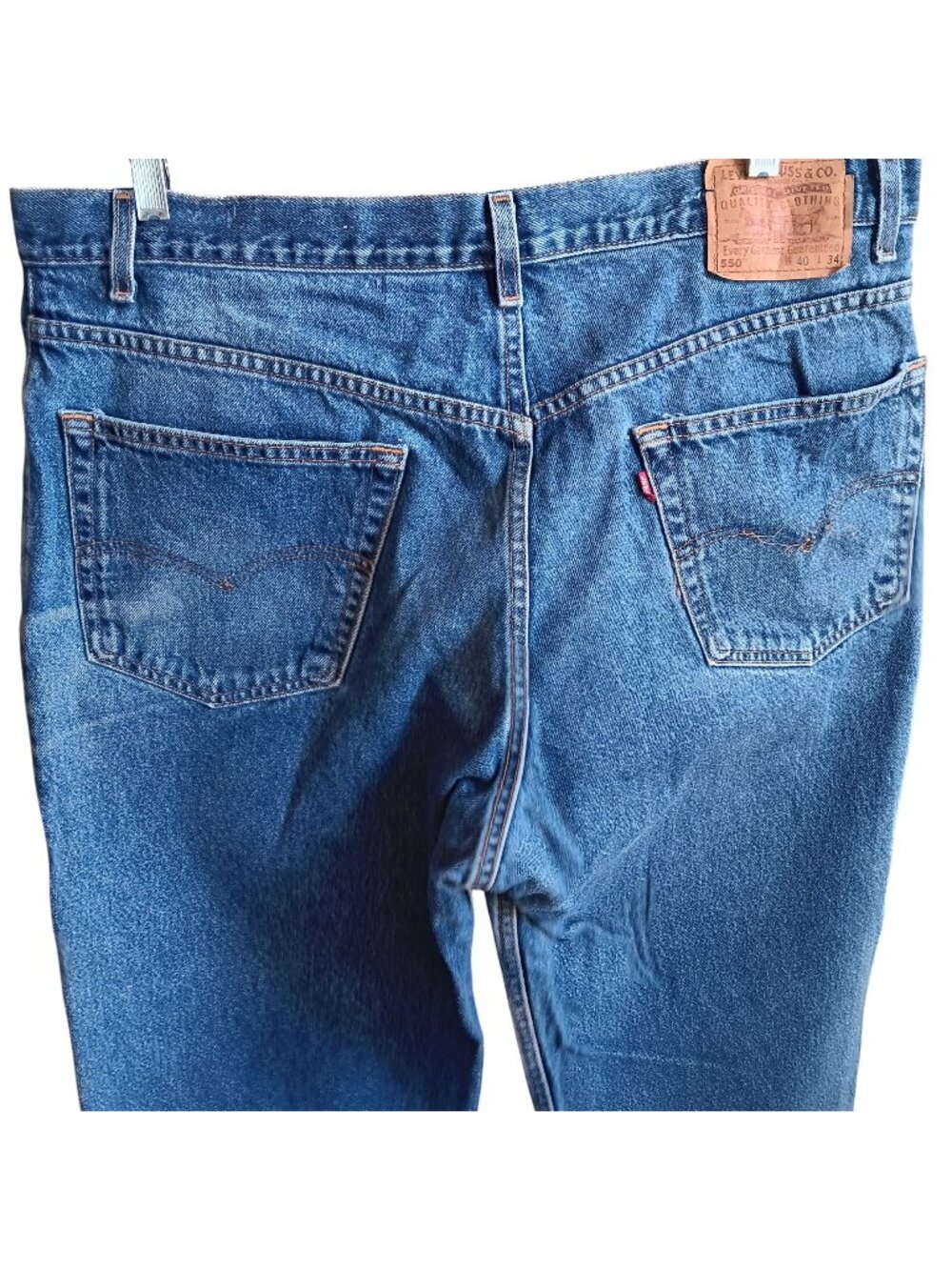 Vintage Mens Levi's 550 Jeans 40x34 1990's Dad Denim relaxed Fit Mexico